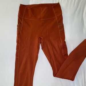 Fabletics Motion365 High-Waisted Orange Leggings